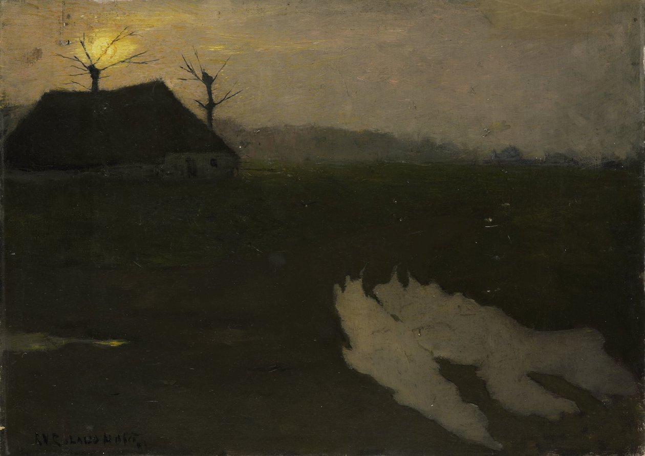Krajobraz przy świetle księżyca autorstwa Richard Nicolaüs Roland Holst
