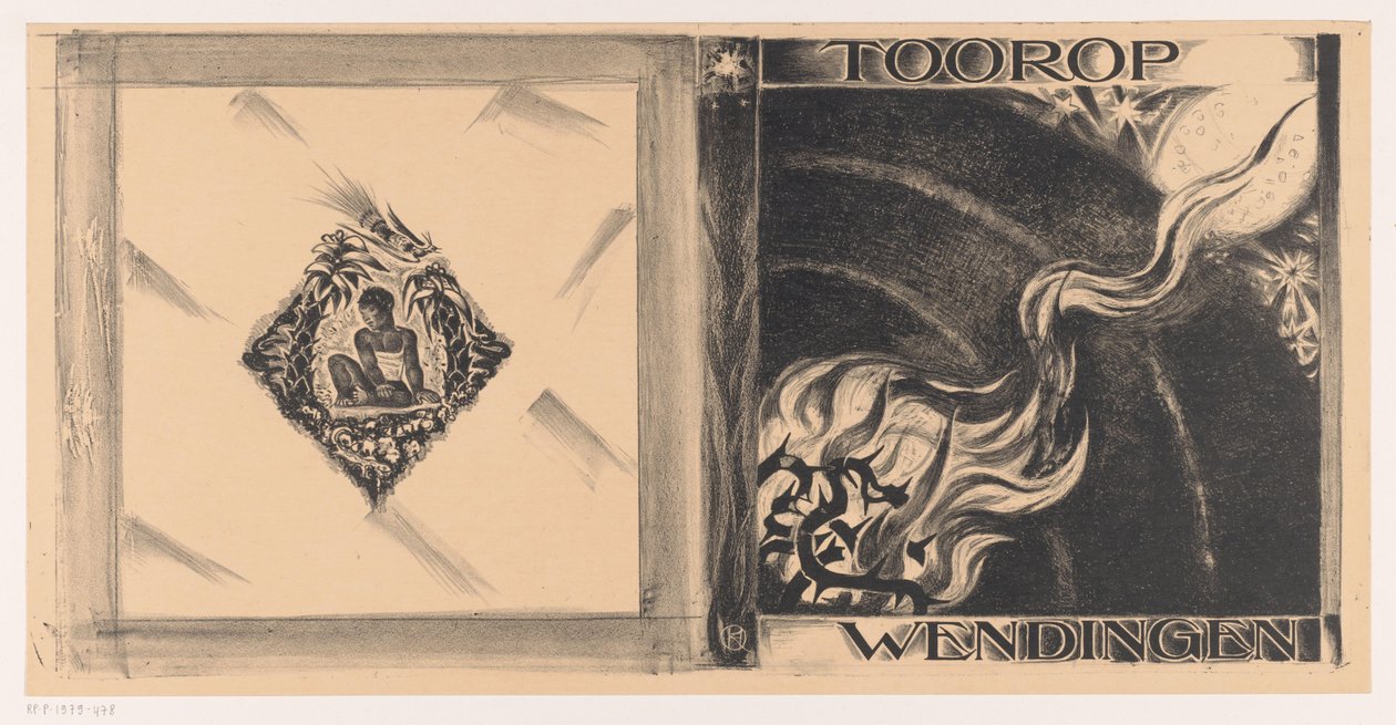 Projekt okładki dla: Wendingen, wydanie Toorop, 1928 autorstwa Richard Nicolaüs Roland Holst