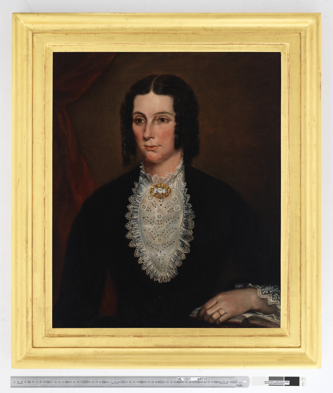 Portret Sary Scarvell, z domu Redmond, 1855 autorstwa Richard Noble