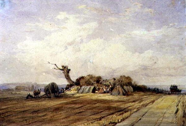 Obóz cygański autorstwa Richard Parkes Bonington