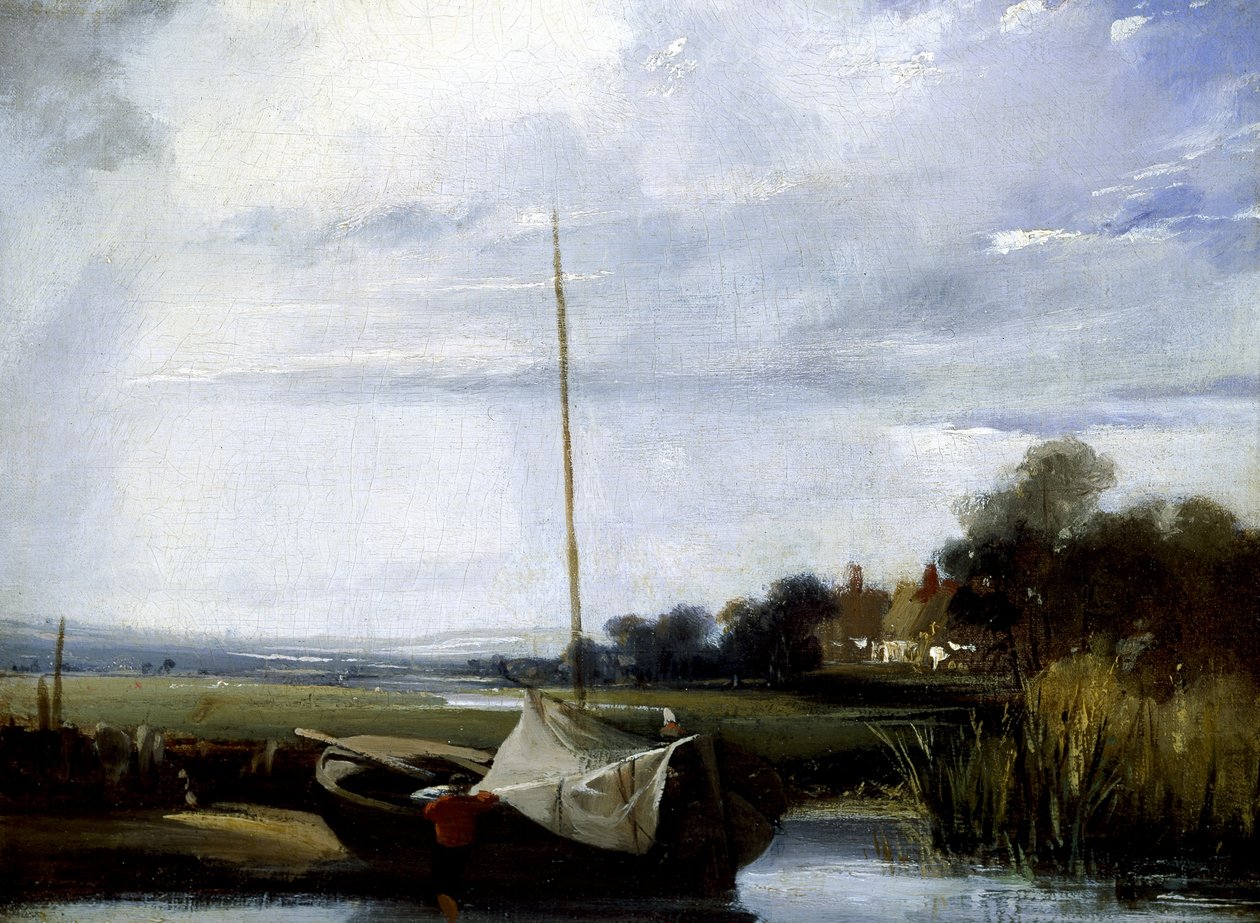 Rzeka w Normandii autorstwa Richard Parkes Bonington