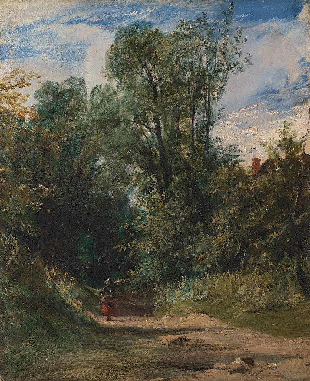 Zalesiony pas autorstwa Richard Parkes Bonington
