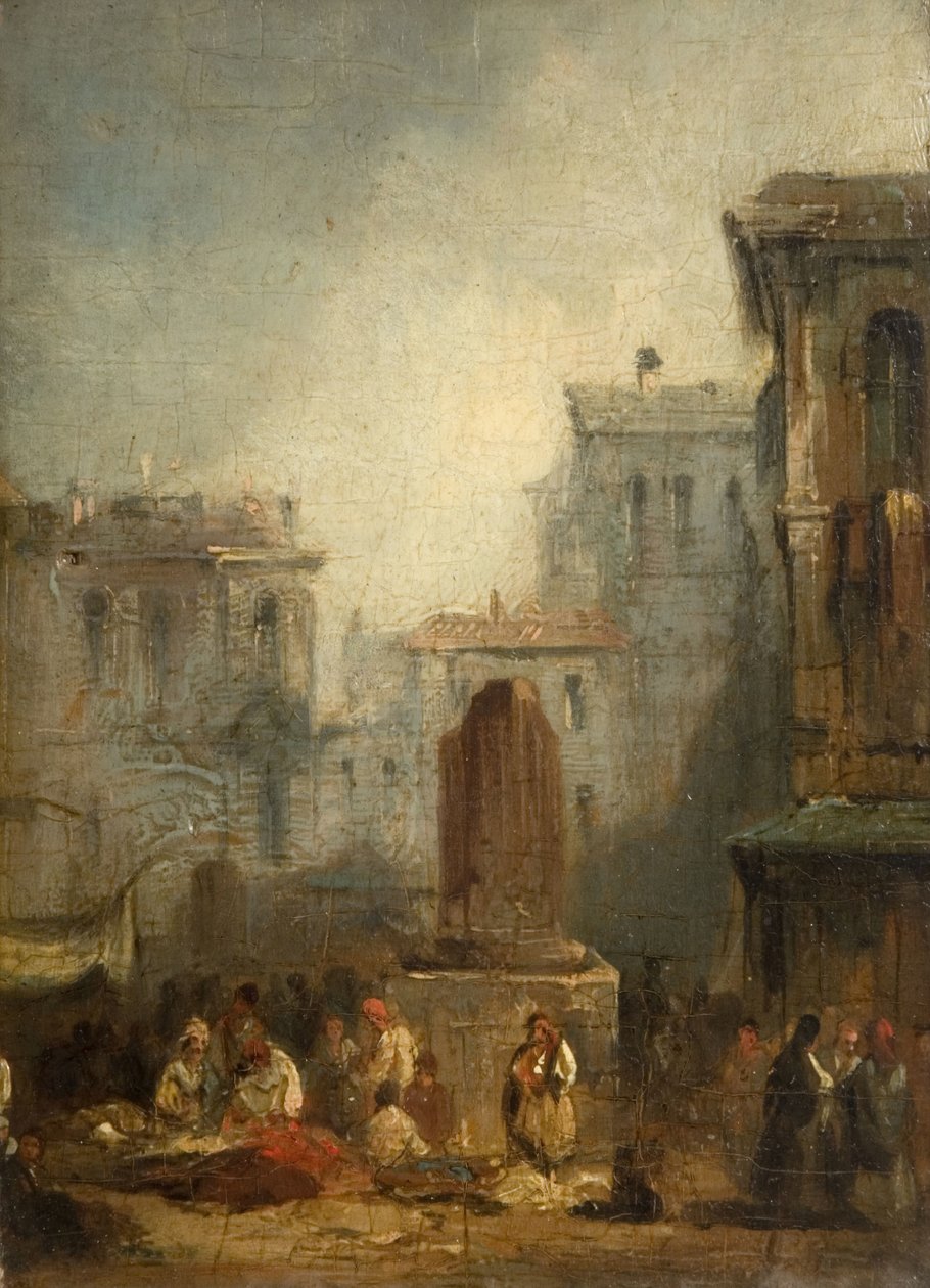 Miasto włoskie, 1822-28. autorstwa Richard Parkes Bonington