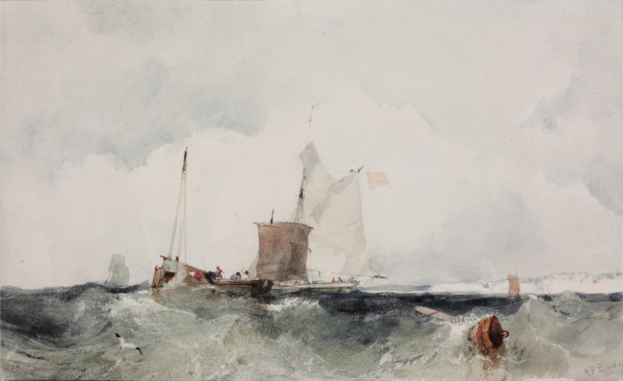 Na angielskim wybrzeżu autorstwa Richard Parkes Bonington