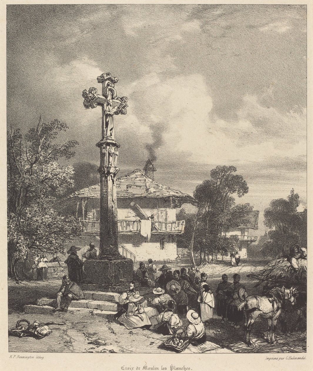 Krzyż Moulin-les-Planches autorstwa Richard Parkes Bonington