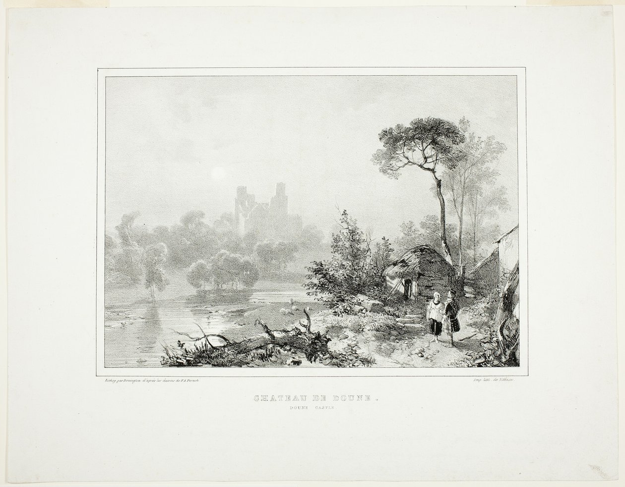 Zamek Doune autorstwa Richard Parkes Bonington