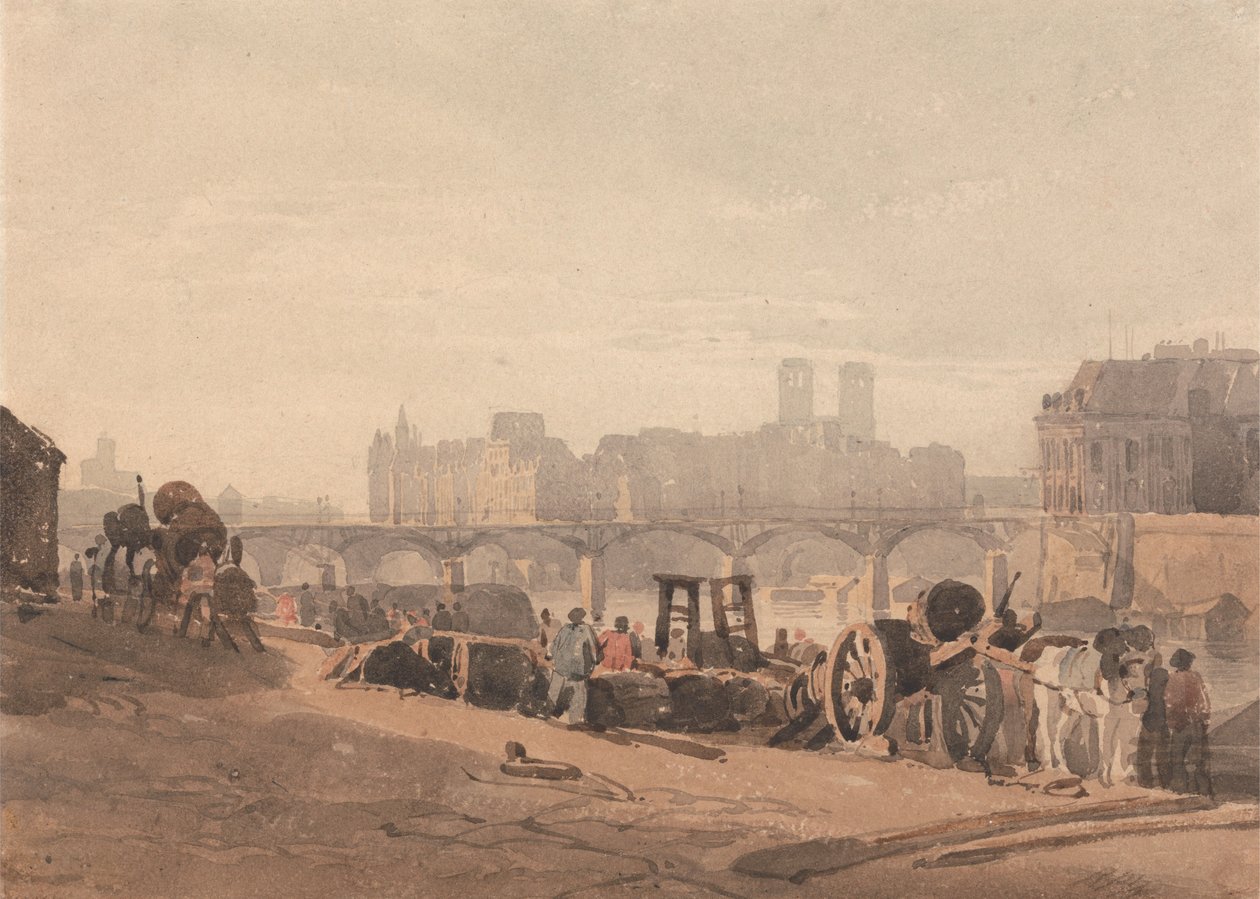 Wyspa Cité autorstwa Richard Parkes Bonington