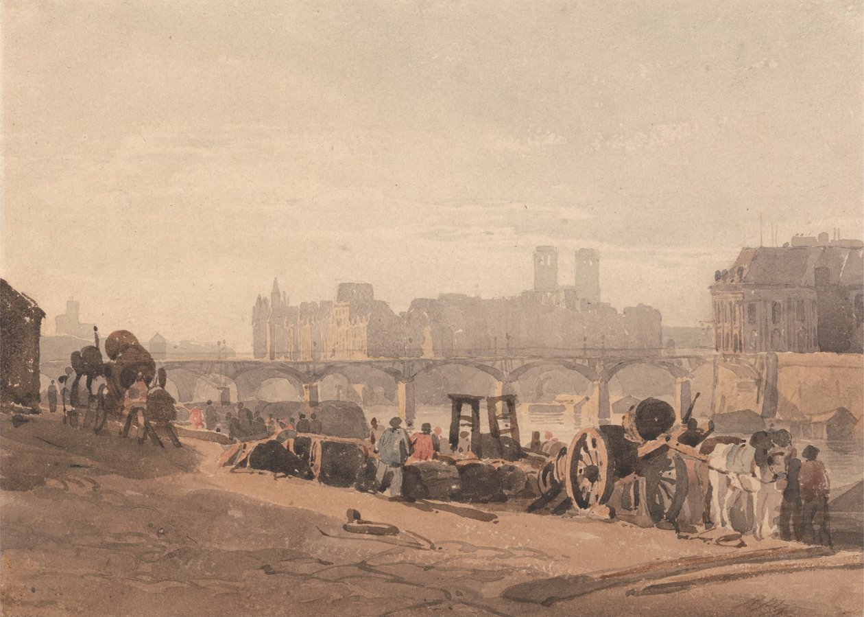 Ile de la Cite autorstwa Richard Parkes Bonington
