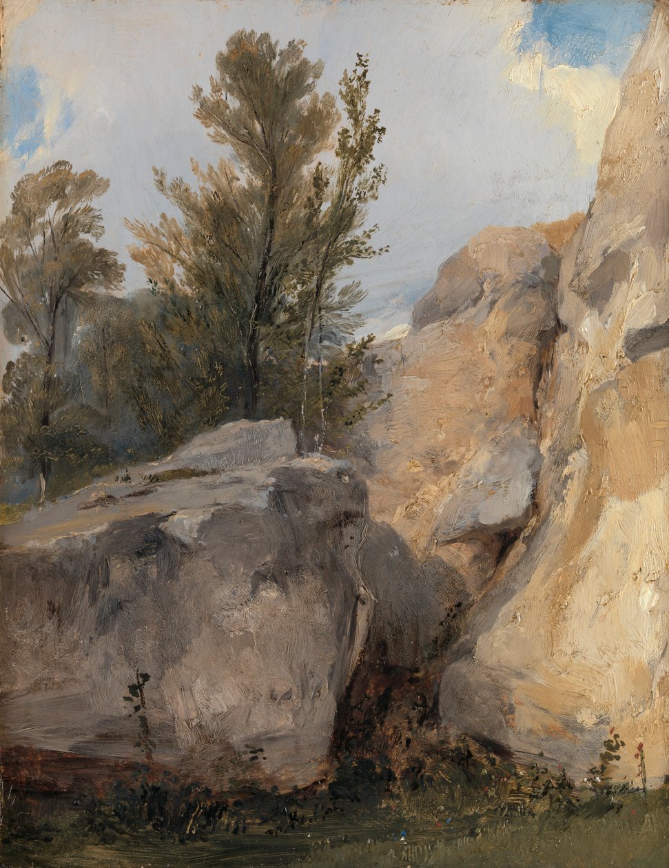 W lesie w Fontainebleau autorstwa Richard Parkes Bonington