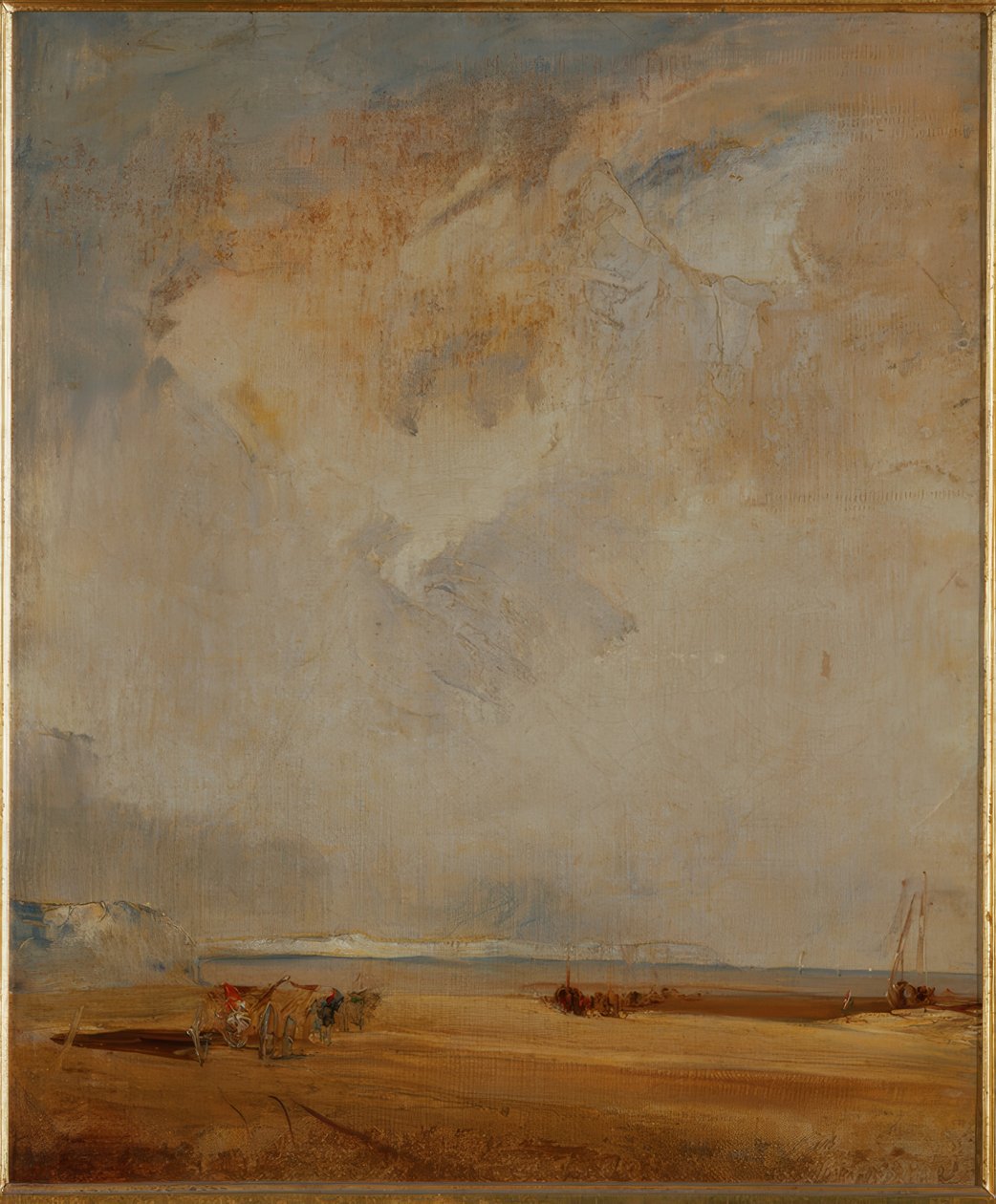 Wybrzeże w Normandii autorstwa Richard Parkes Bonington