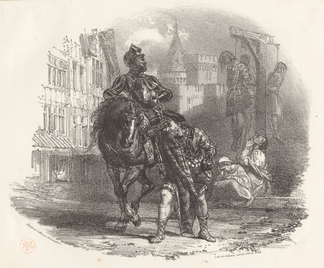 Powieszony autorstwa Richard Parkes Bonington