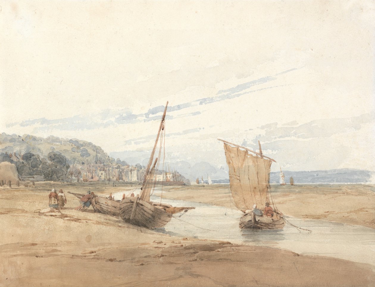 W pobliżu Honfleur autorstwa Richard Parkes Bonington