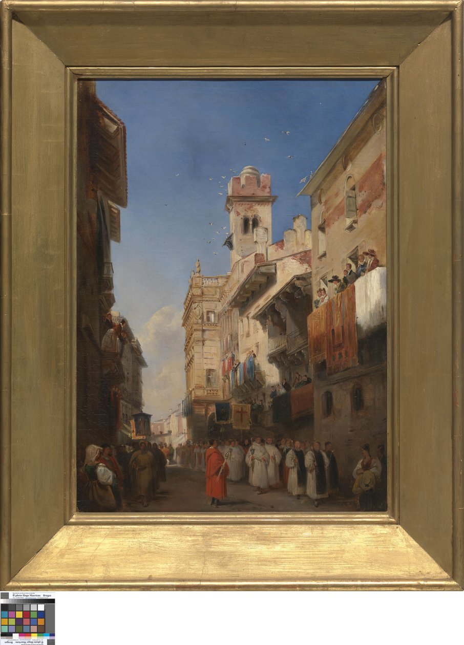 Procesja w Weronie autorstwa Richard Parkes Bonington
