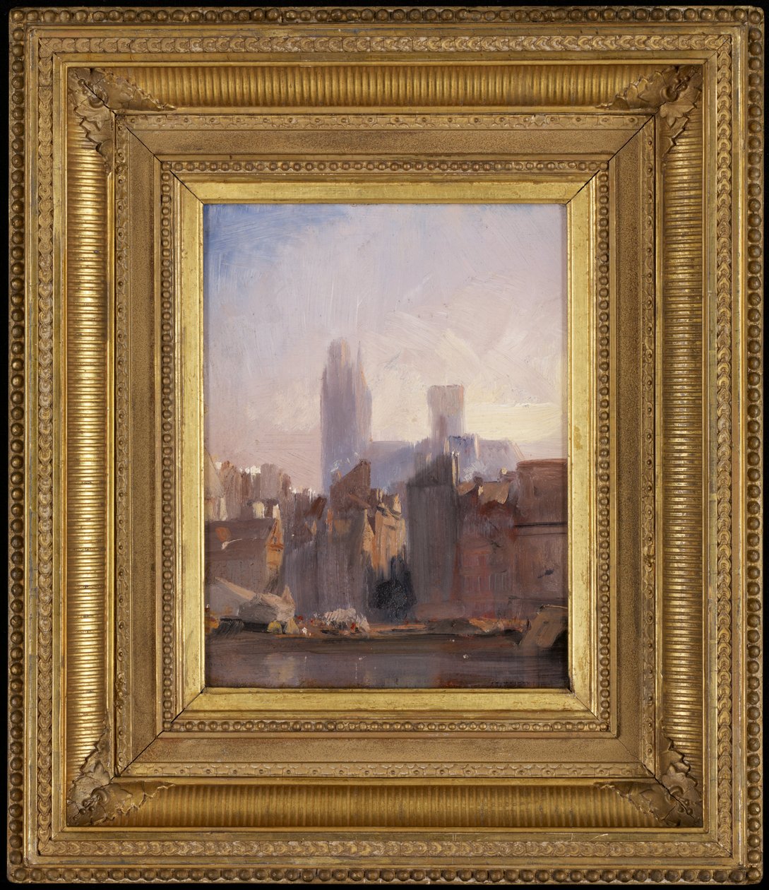 Katedra w Rouen, wschód słońca autorstwa Richard Parkes Bonington