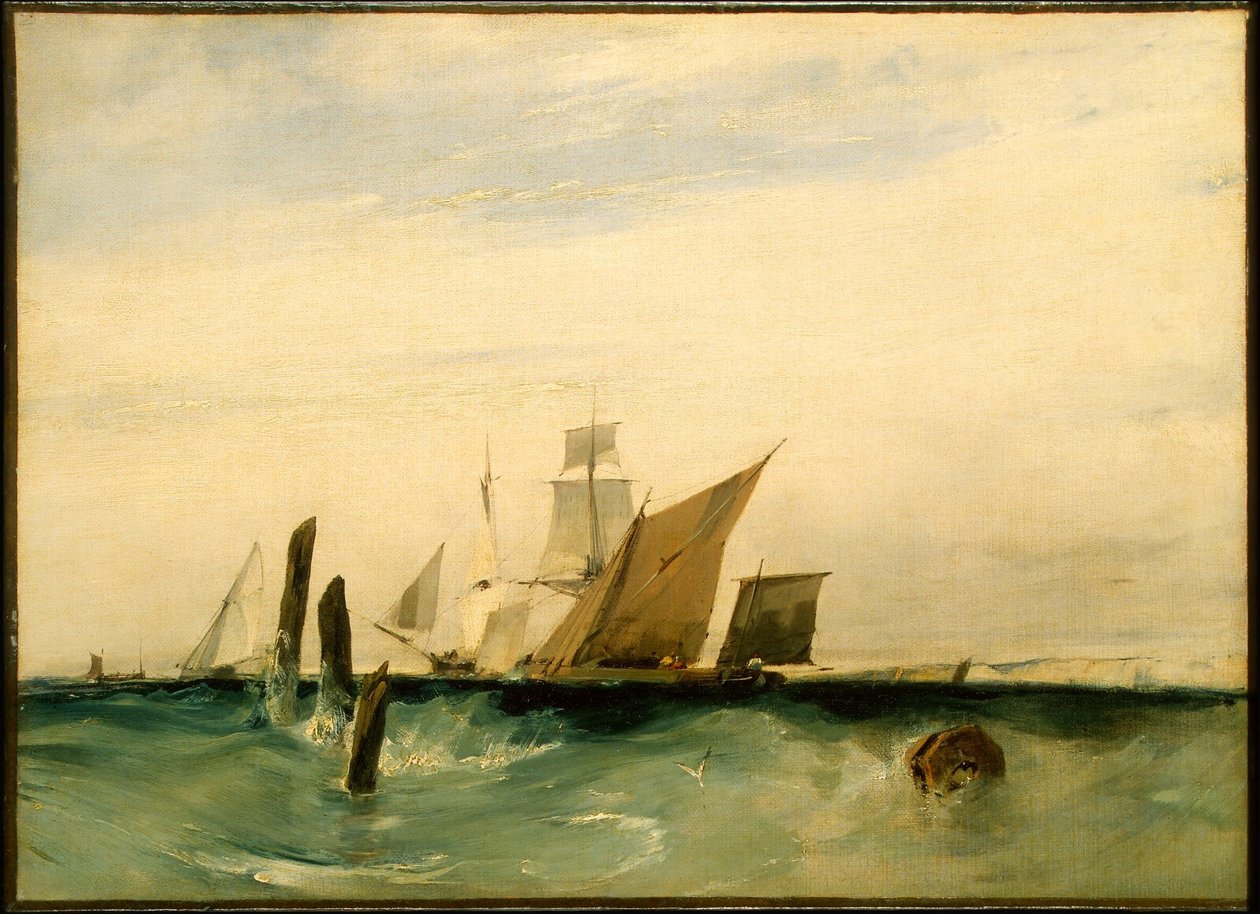 Pejzaż morski: u wybrzeży Francji autorstwa Richard Parkes Bonington