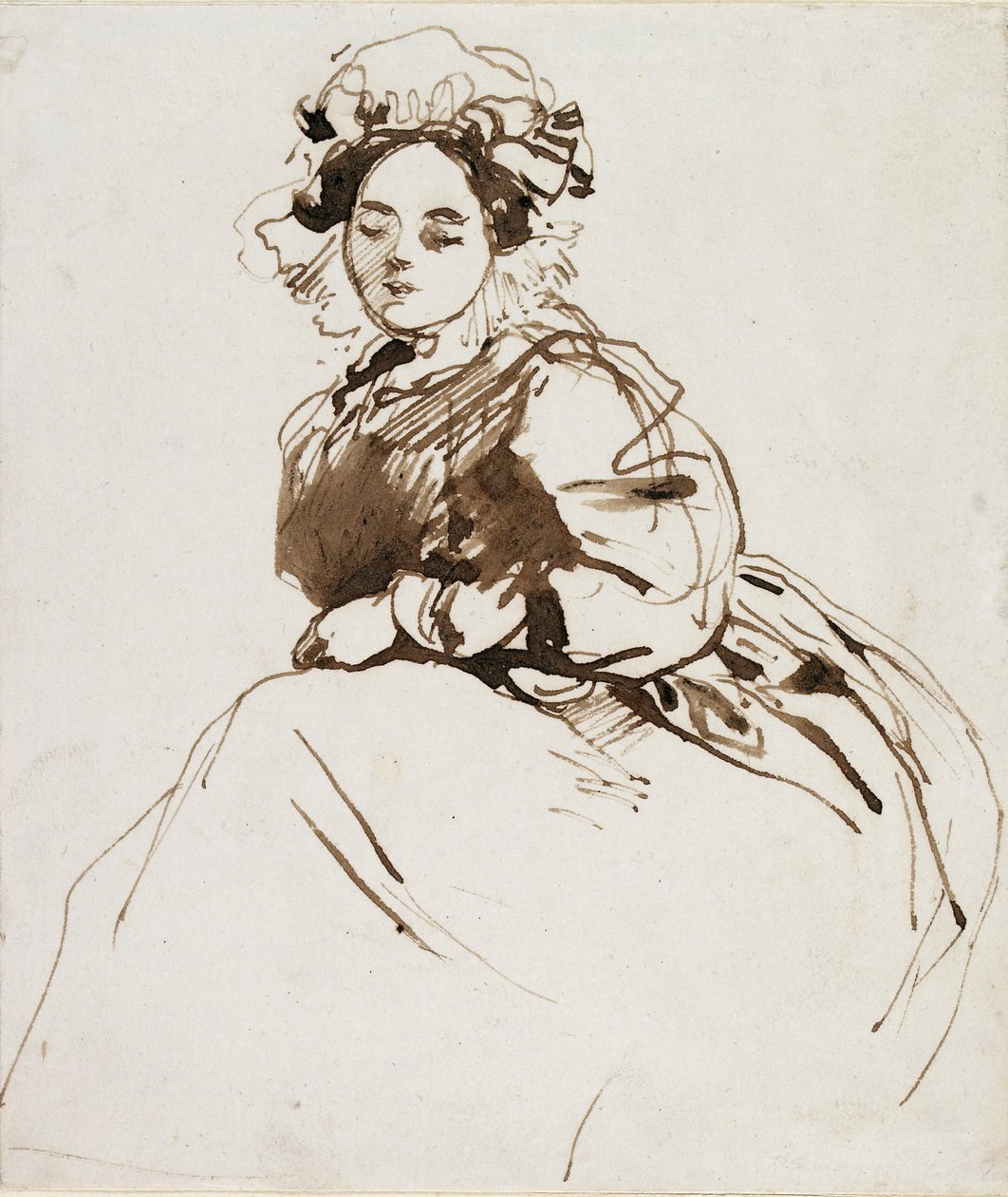 Studium siedzącej kobiety, ok. 1820 r. autorstwa Richard Parkes Bonington