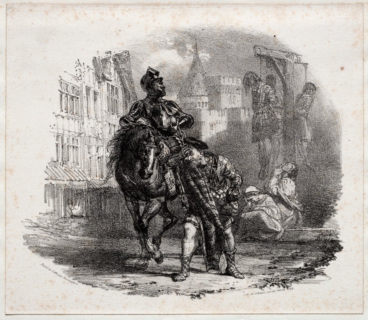 Ucieczka z zamku Argyle, 1826. autorstwa Richard Parkes Bonington