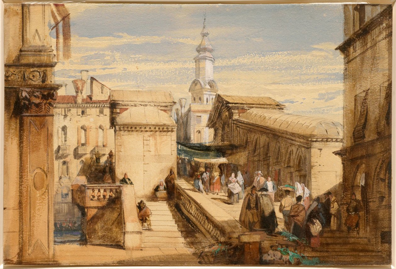 Rialto, Wenecja autorstwa Richard Parkes Bonington