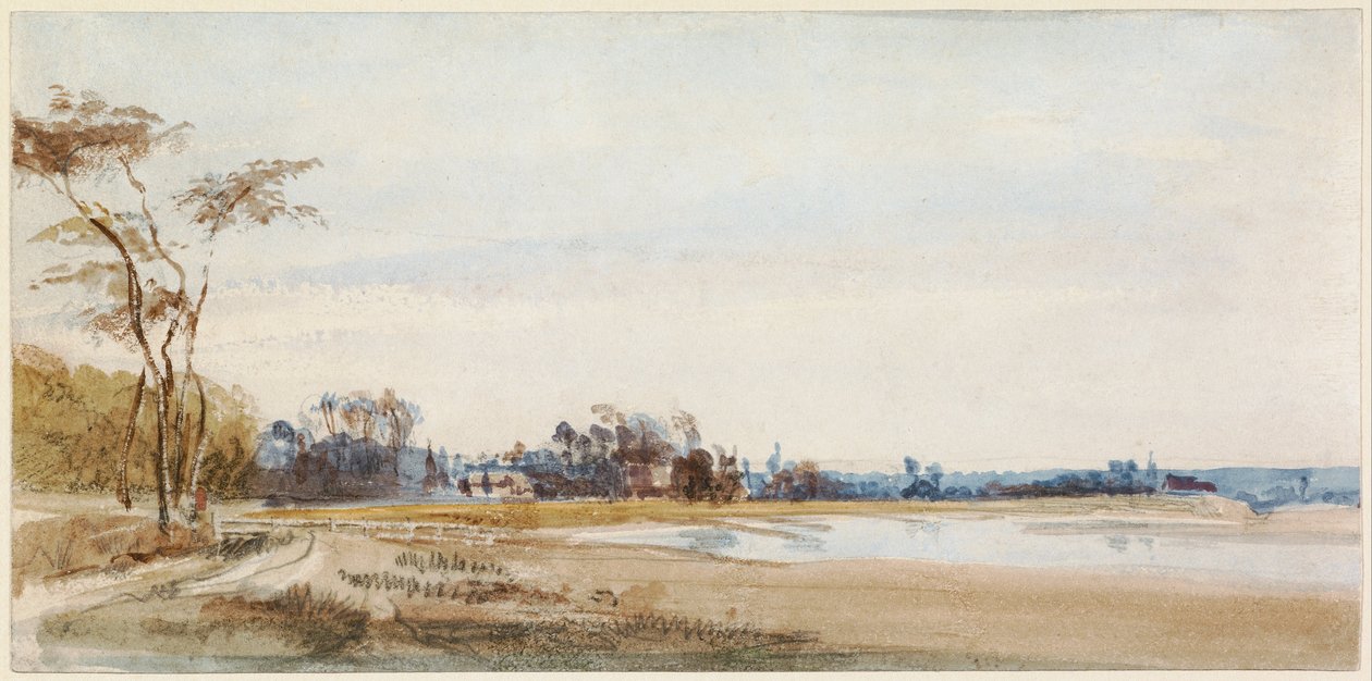 Słone bagna w pobliżu Trouville autorstwa Richard Parkes Bonington