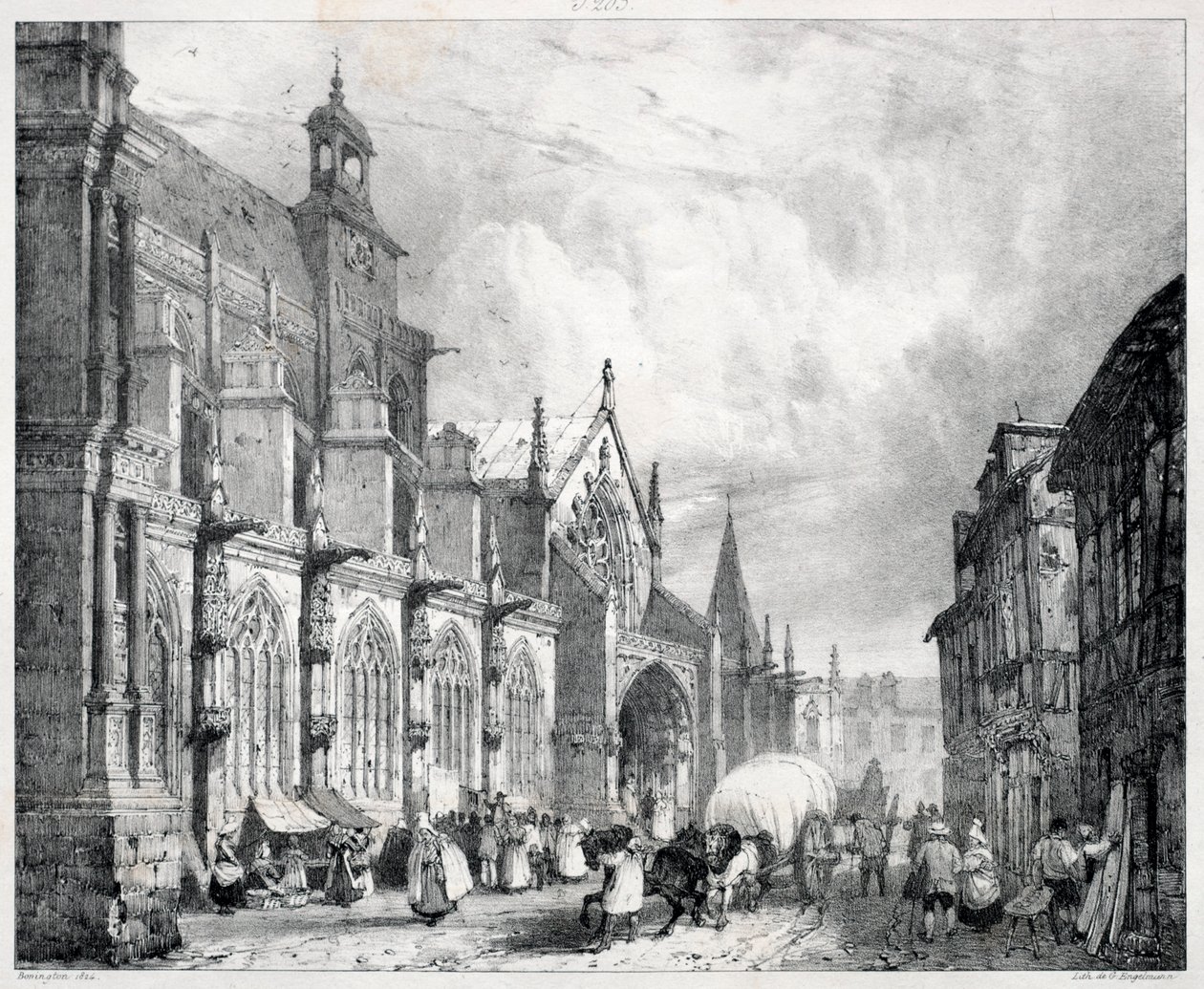 Malownicze i romantyczne podróże po starożytnej Francji, Normandii..., 1824. autorstwa Richard Parkes Bonington