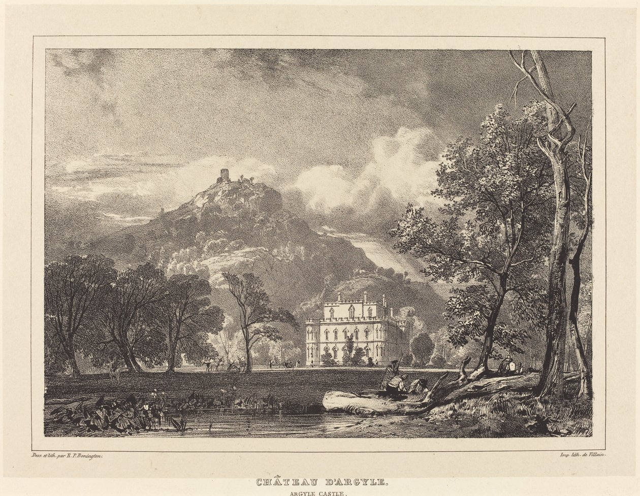 Zamek Argyle autorstwa Richard Parkes Bonington after Francois Alexandre Pernot