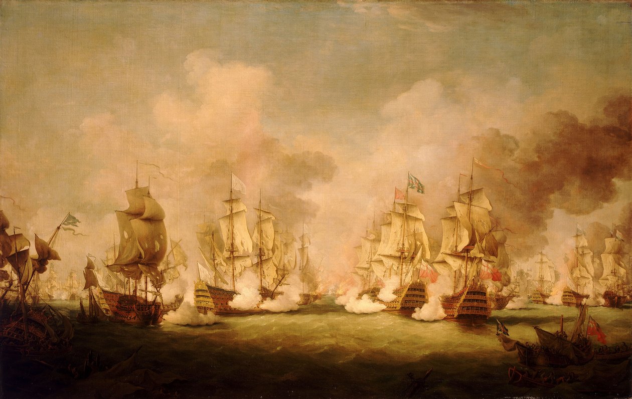 Bitwa pod Barfleur autorstwa Richard Paton