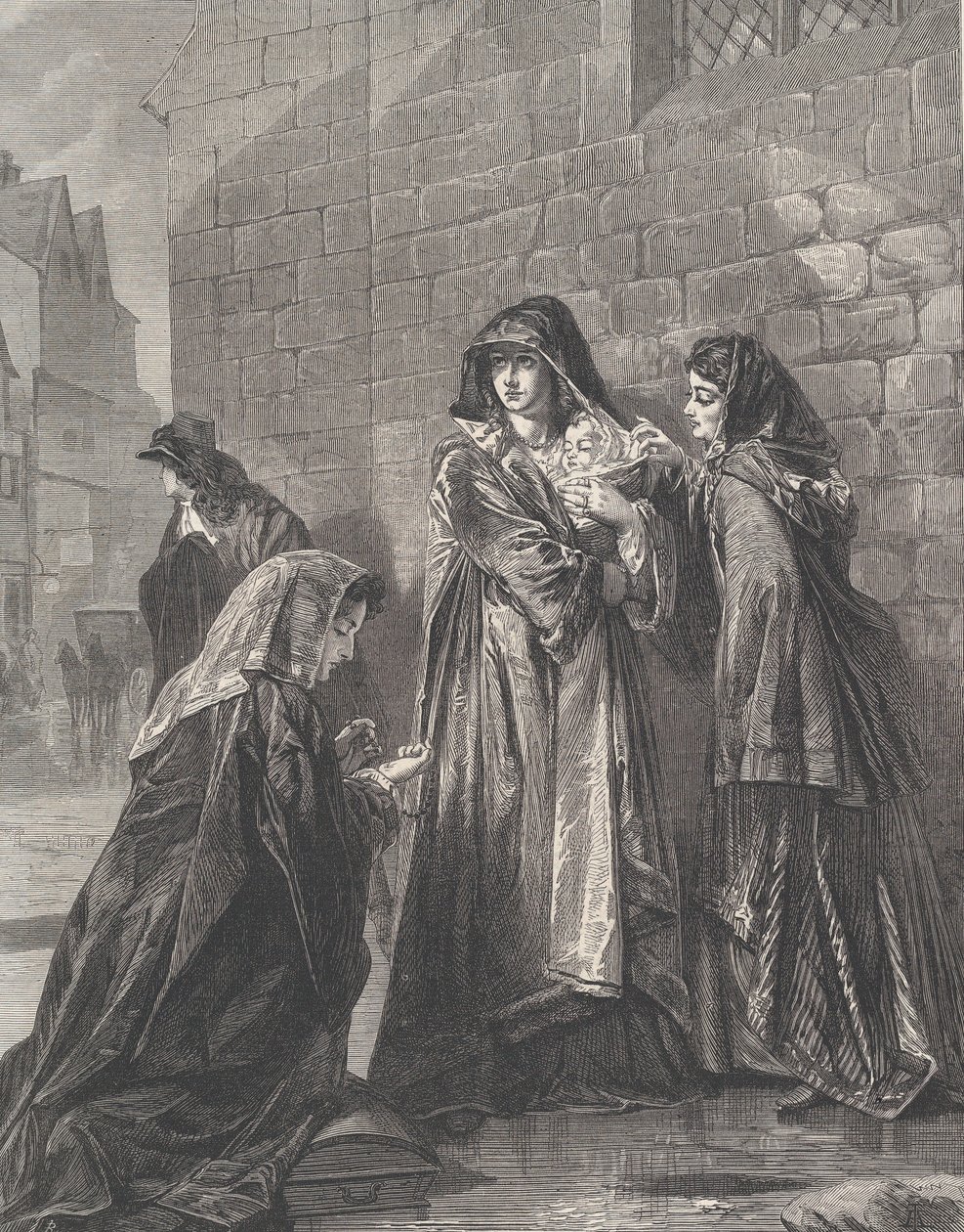 Lot królowej Jakuba II, z Illustrated London News, 3 sierpnia 1872 r. autorstwa Richard Principal Leitch