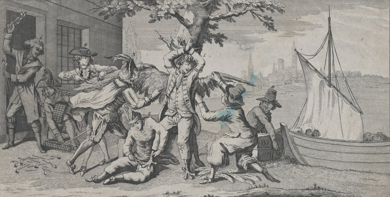 Va de Bon Coeur, Dedykowany Milordom Admiralicji Angielskiej przez członka Kongresu Amerykańskiego..., 1778. autorstwa Richard Purcell