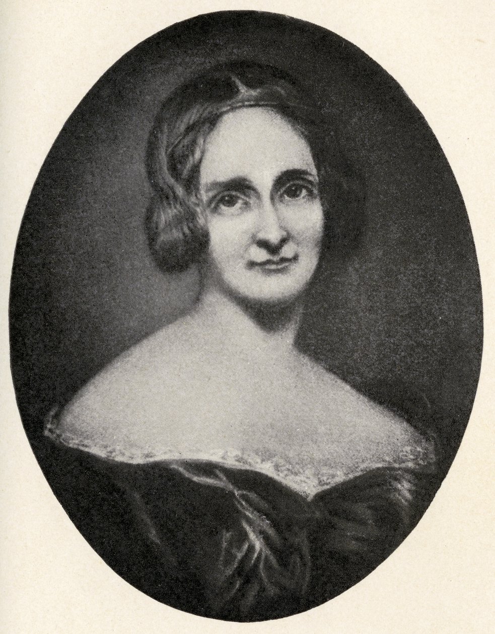 Mary Wollstonecraft Shelley (1797-1851) ilustracja z „Małych podróży do domów sławnych kobiet”, opublikowana w 1897 r. autorstwa Richard Rothwell
