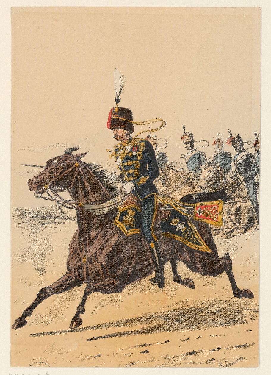 brytyjskie wojsko Dziewięć reprezentacji brytyjskich mundurów wojskowych (tytuł serii) autorstwa Richard Simkin