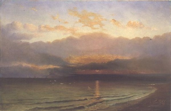 Zachód słońca na wybrzeżu Yorkshire autorstwa Richard Weatherill