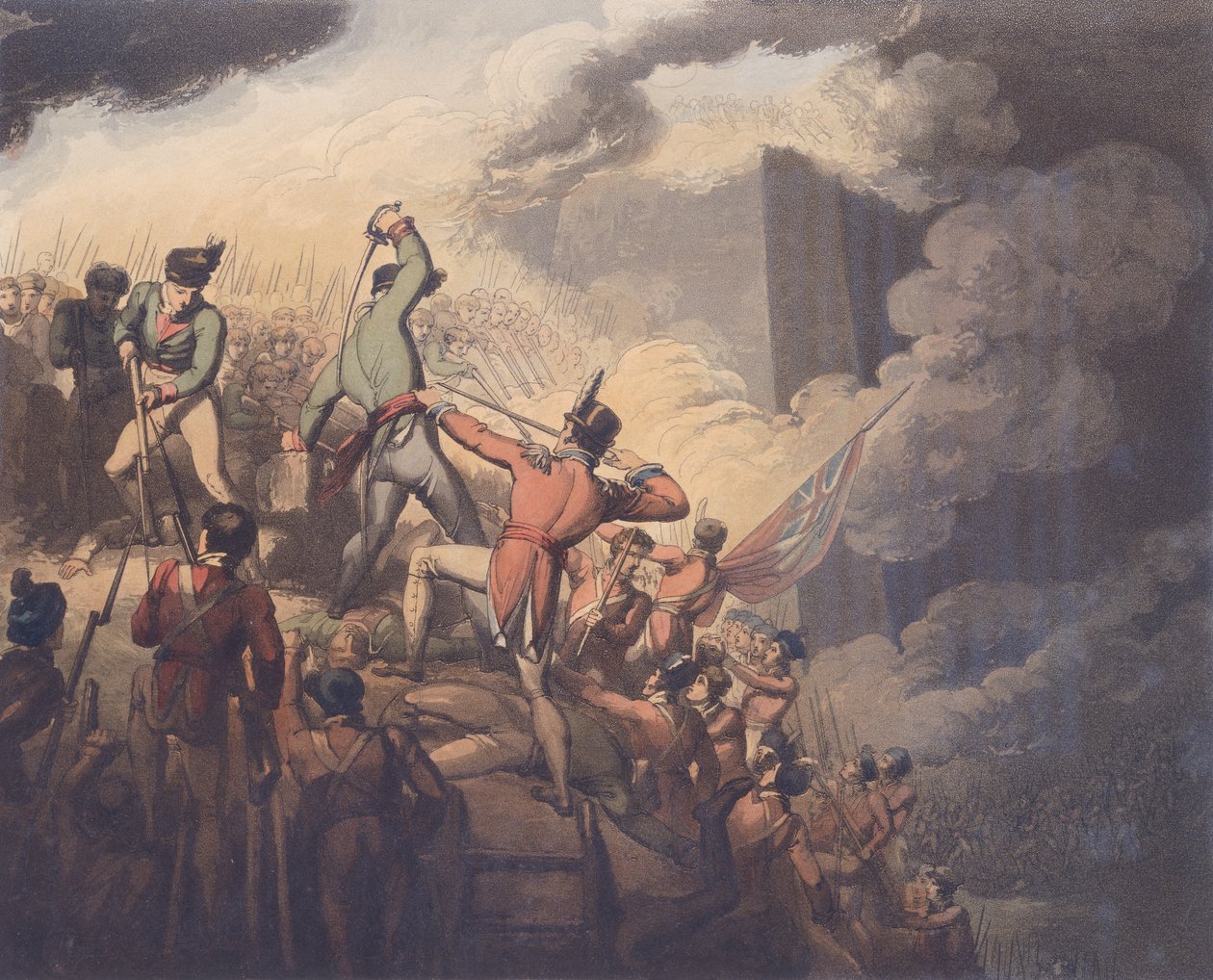 Badajoz, 6 kwietnia 1812, z „Zwycięstwa księcia Wellington”, sztych. T. Fielding, wyd. 1819 (patrz 115640) autorstwa Richard Westall