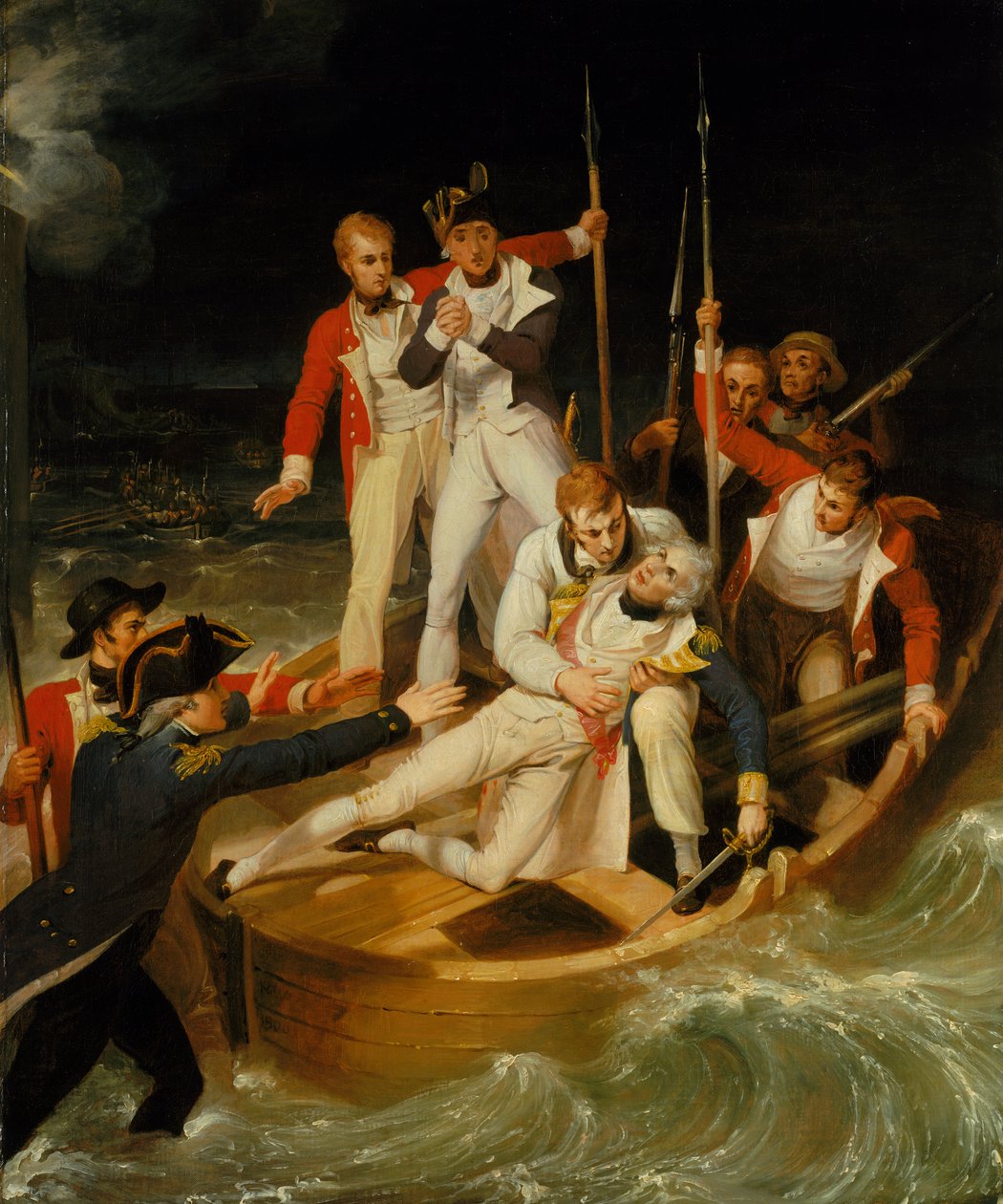Nelson ranny na Teneryfie, 24 lipca 1797 r. autorstwa Richard Westall