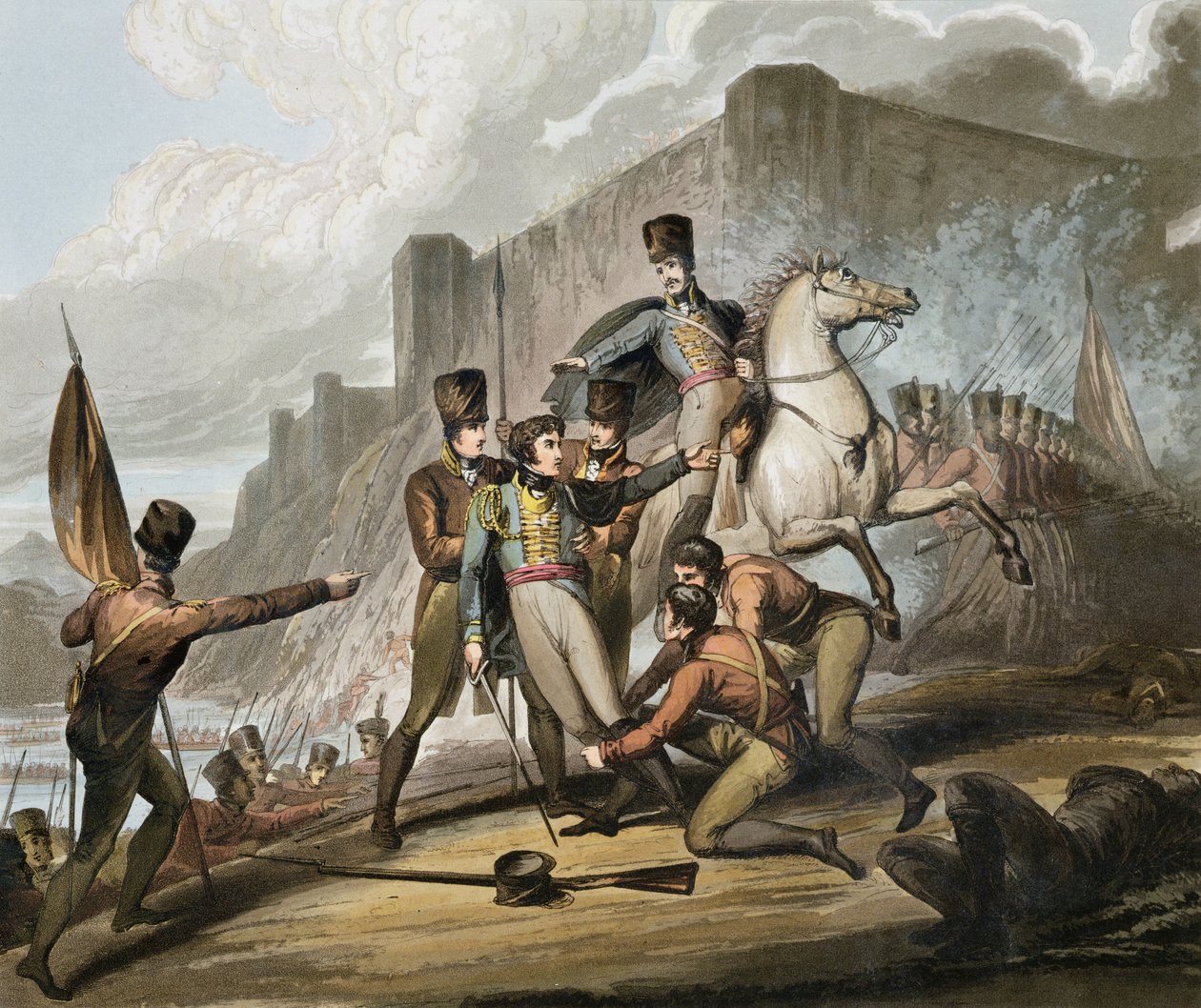 Oporto, z „Zwycięstwa księcia Wellington”, sztych. T. Fielding, wyd. 1819 autorstwa Richard Westall
