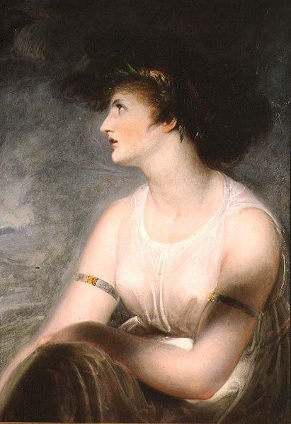 Portret żony artysty jako Safona autorstwa Richard Westall
