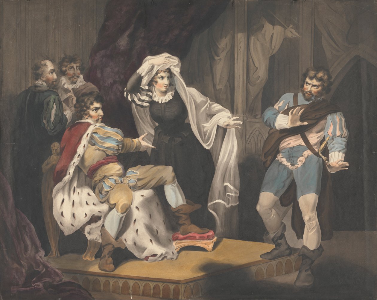 Postacie teatralne o tronie autorstwa Richard Westall