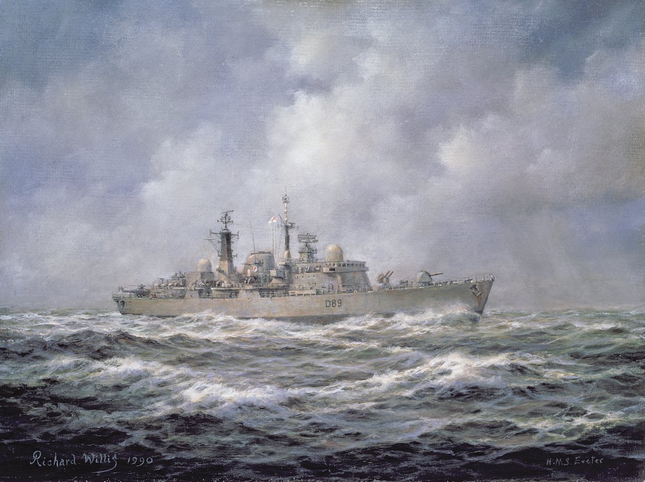 H.M.S. Exeter, typ 42 (partia 2) niszczyciel autorstwa Richard Willis