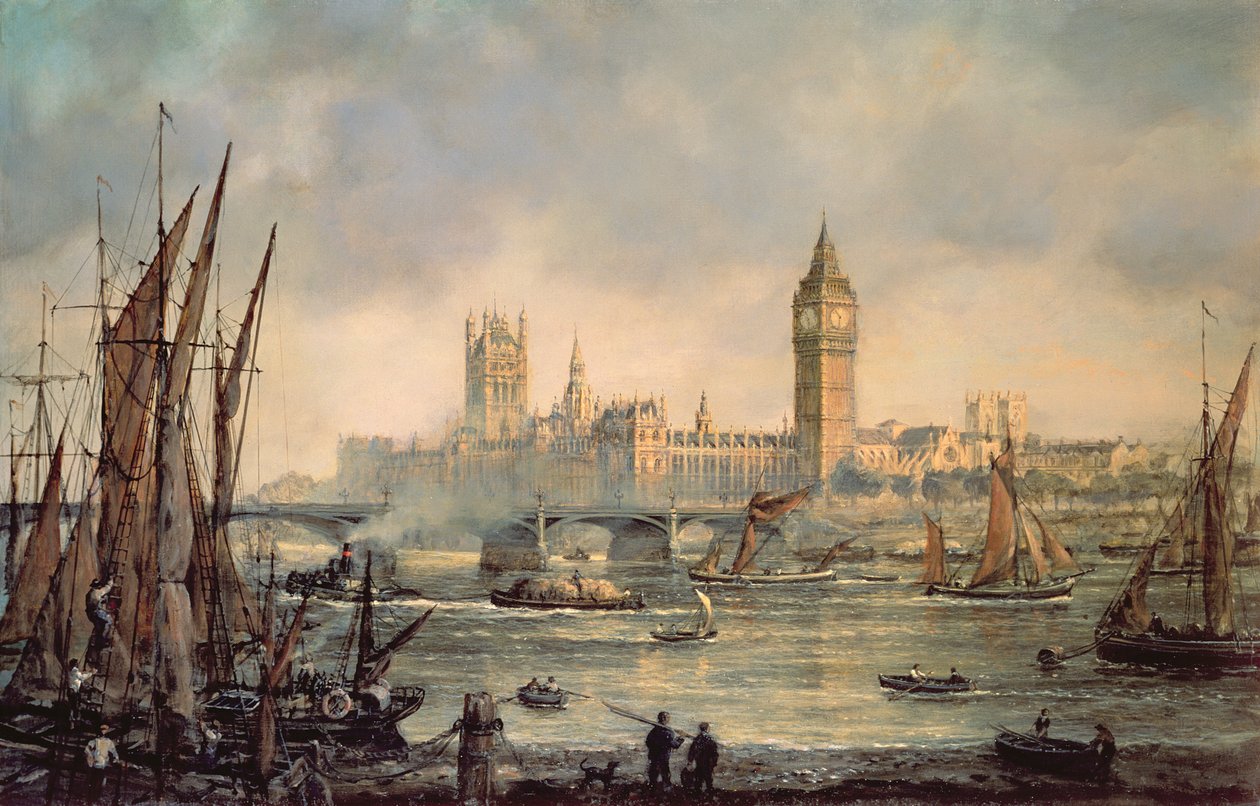 Houses of Parliament i Westminster Bridge autorstwa Richard Willis