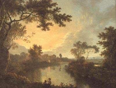 Widok na rzekę Dee w pobliżu Eaton Hall autorstwa Richard Wilson