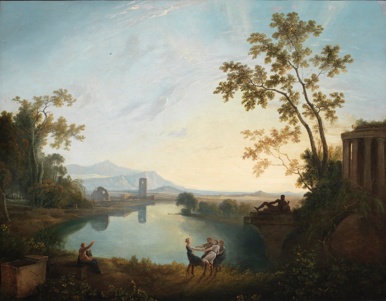 Apollo i pory roku (Pejzaż klasyczny) autorstwa Richard Wilson