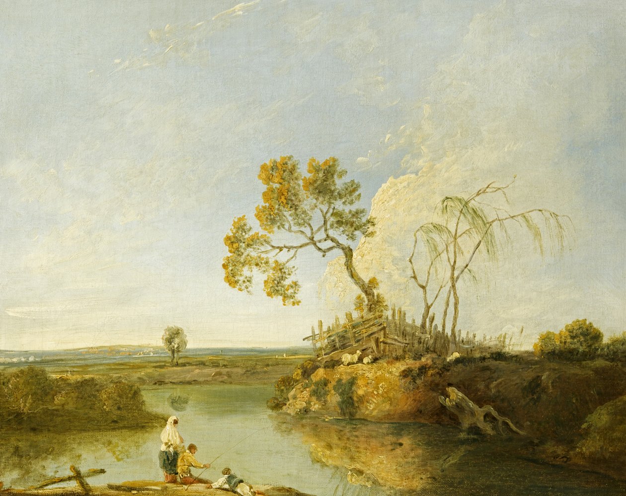 Rozlewisko Severn (olej na płótnie) autorstwa Richard Wilson