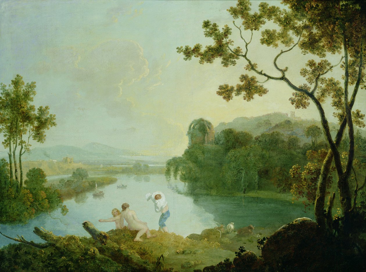 Pejzaż klasyczny (olej na płótnie) autorstwa Richard Wilson