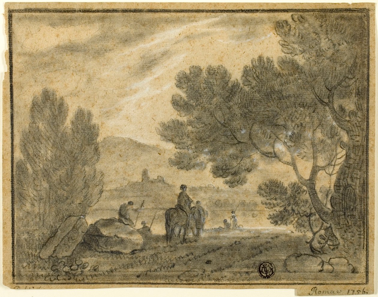Kampania rzymska z figurami autorstwa Richard Wilson