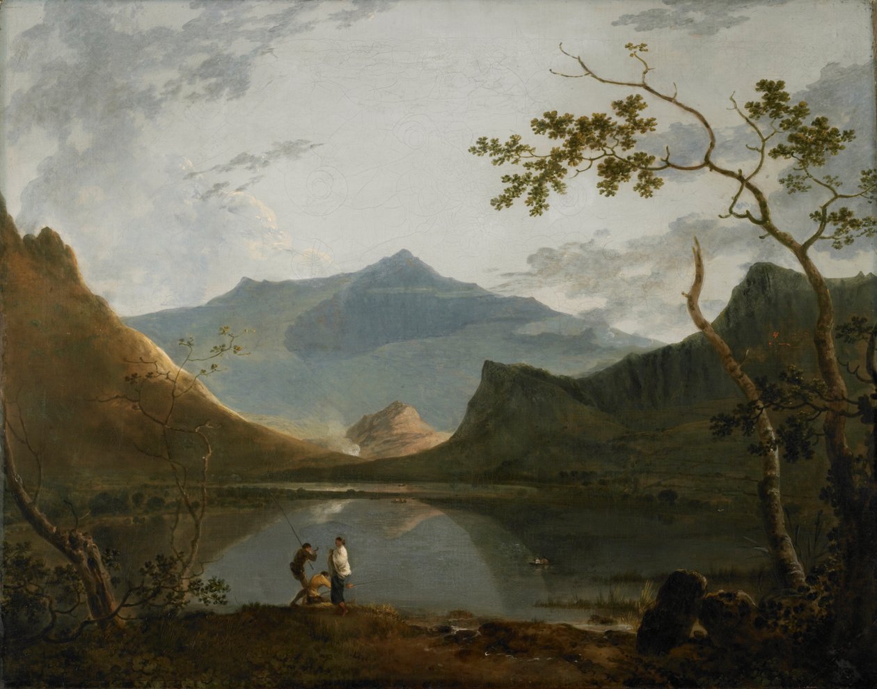 Snowdon z Llyn Nanttle (olej na płótnie) autorstwa Richard Wilson