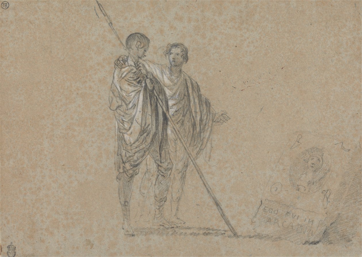 Studium figur do „Widok na Kampanię” autorstwa Richard Wilson