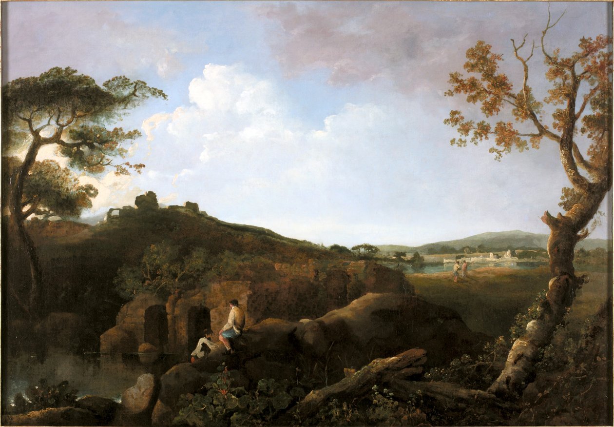 Wzgórza Albańskie (olej na płótnie) autorstwa Richard Wilson