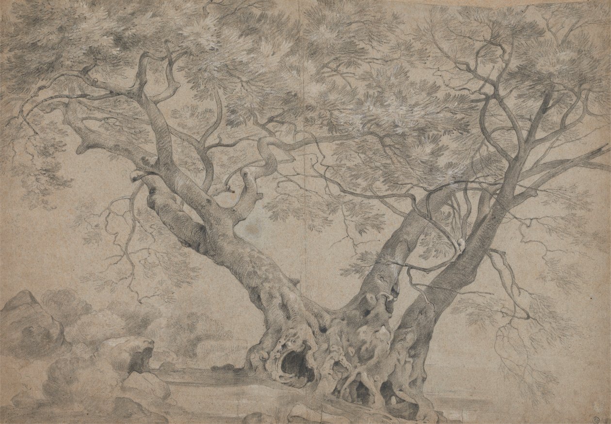 Arbra Sacra nad brzegiem jeziora Nemi autorstwa Richard Wilson