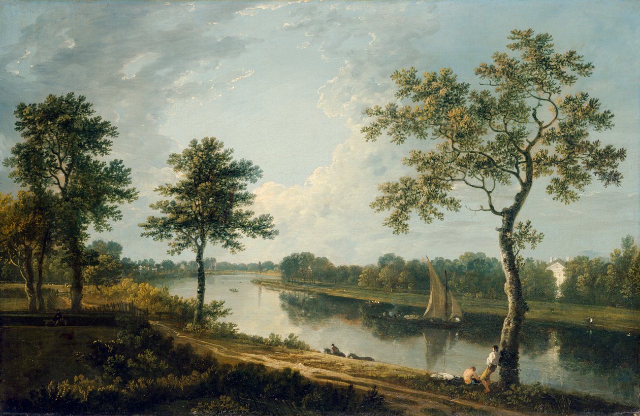 Tamiza w pobliżu Marble Hill ok. 1762 r. (olej na płótnie) autorstwa Richard Wilson