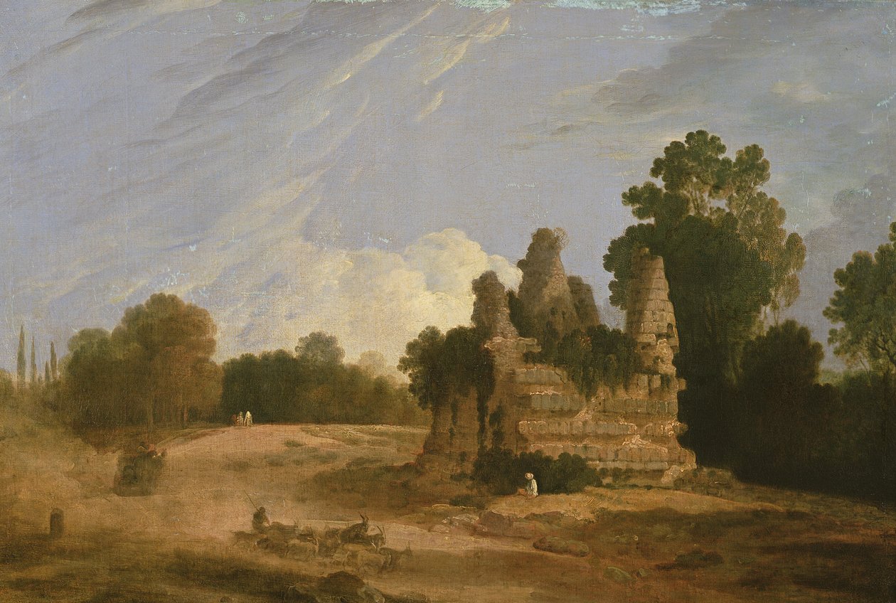 Grób Horatii i Kuriatów (olej na płótnie) autorstwa Richard Wilson