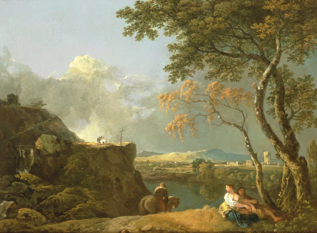 Biały Mnich (olej na płótnie) autorstwa Richard Wilson